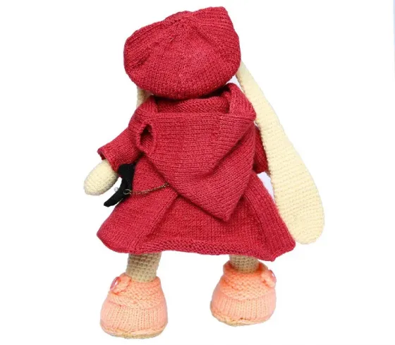 Ნაქსოვი თოჯინა გრძელყურება ბაჭია თბილისი