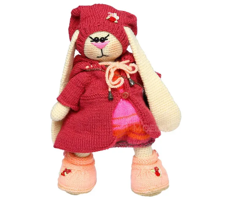 Ნაქსოვი თოჯინა გრძელყურება ბაჭია თბილისი - photo 1