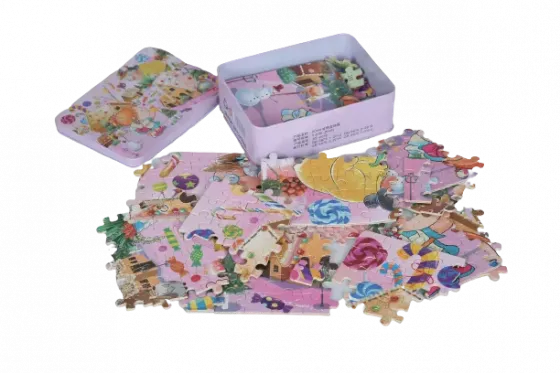 Ფაზლები მეტალის შესანახით 200 დეტალიანი ''საახალწლო სოფელი'' თბილისი