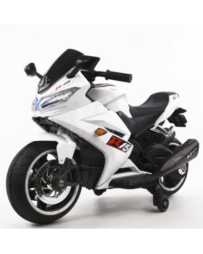 Საბავშვო ელექტრო მოტოციკლეტი R15 კაუჩუკის საბურავებით/ტყავის სავარძლით თბილისი - photo 5