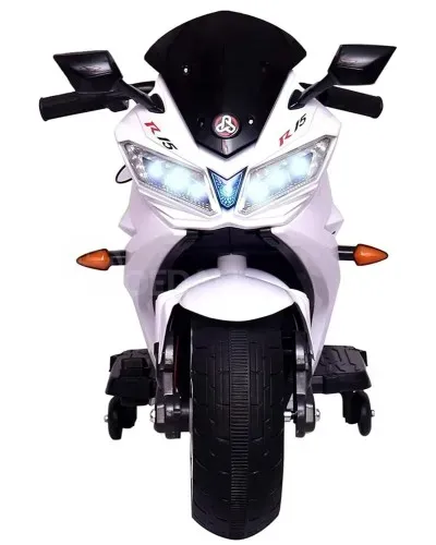 Საბავშვო ელექტრო მოტოციკლეტი R15 კაუჩუკის საბურავებით/ტყავის სავარძლით თბილისი - photo 3