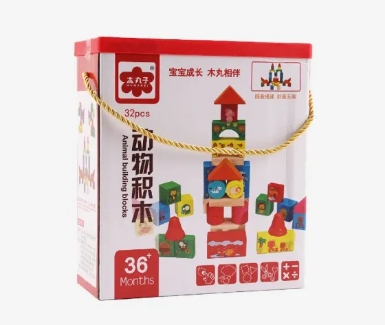 Ხის კუბიკები ფერადი 32 ცალი თბილისი