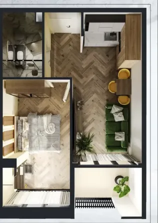 იყიდება 2 ოთახიანი ბინას 46მ² 10/10 სართ თბილისი