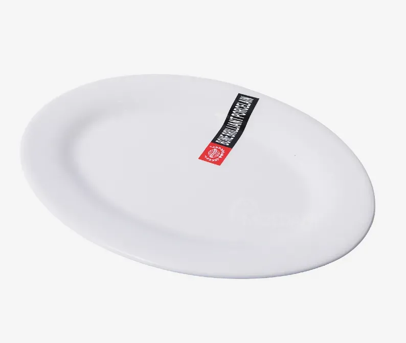 Კერამიკის თეფში თეთრი, ოვალური Bone 25 სმ თბილისი - photo 2