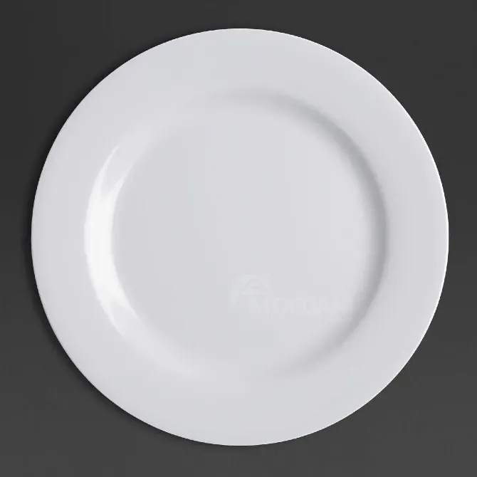 Თეფში კერამიკის თეთრი Bone 26 სმ თბილისი - photo 1