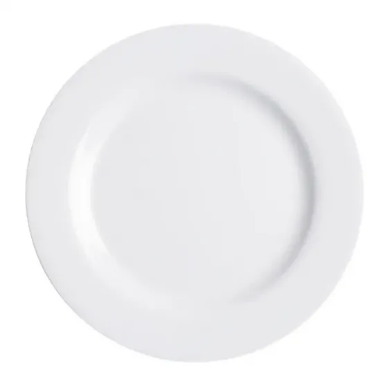 Თეფში კერამიკის თეთრი Bone 20.5 სმ თბილისი