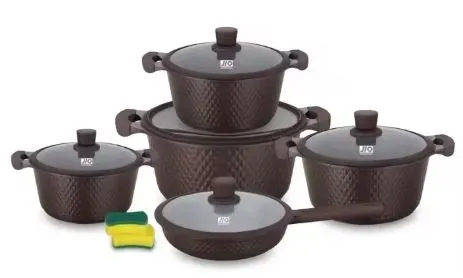 Გრანიტის ქვაბების ნაკრები Ucclife JIO Original J0612S თბილისი