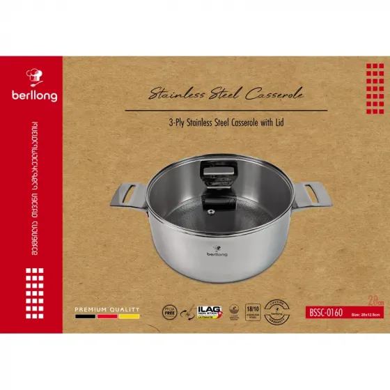 Ქვაბი Berllong Bssc-0160 არის მაღალი ხარისხის სამზარეულოს აქსესუარი თბილისი