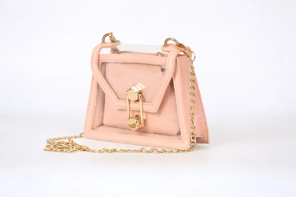 Ქალის ხელჩანთა გამჭვირვალე ვარდისფერი თბილისი - photo 2