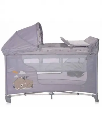 Საწოლ-მანეჟი Lorelli Moonlight 2 Plus Grey თბილისი