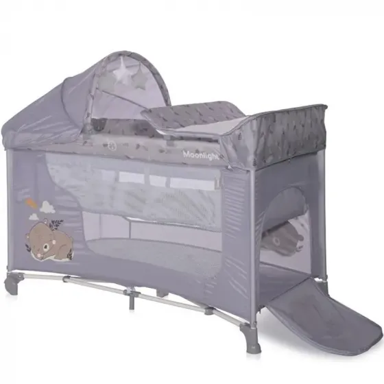 Საწოლ-მანეჟი Lorelli Moonlight 2 Plus Grey თბილისი