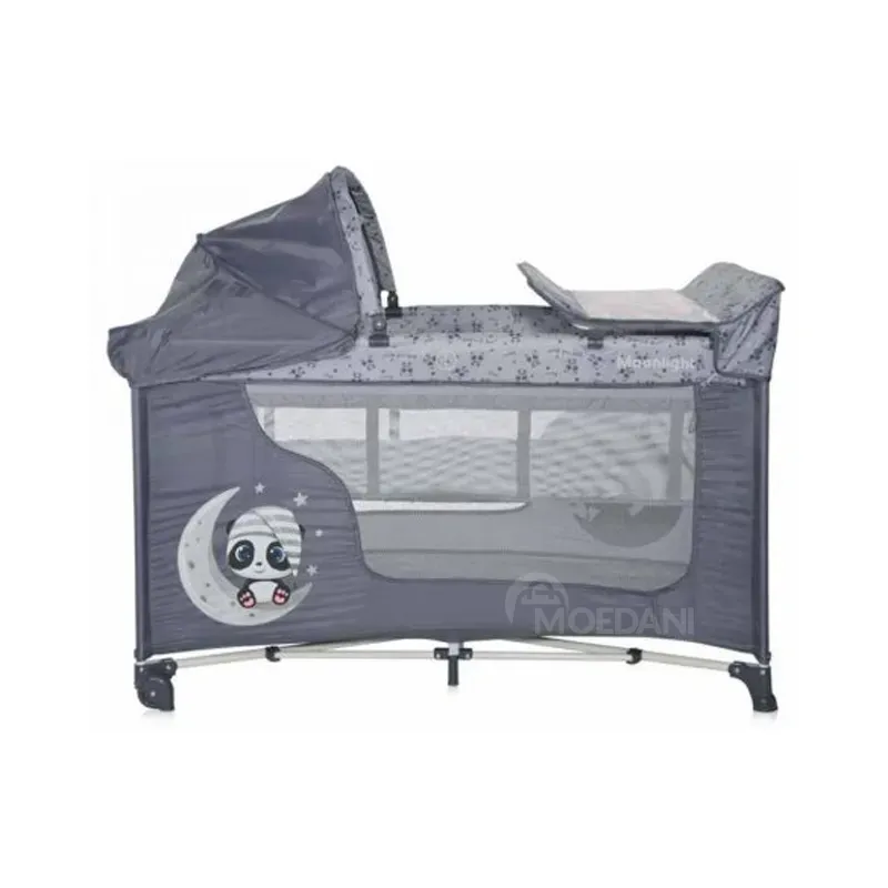 Საწოლ-მანეჟი Lorelli Moonlight 2 Plus Dark Grey თბილისი - photo 1