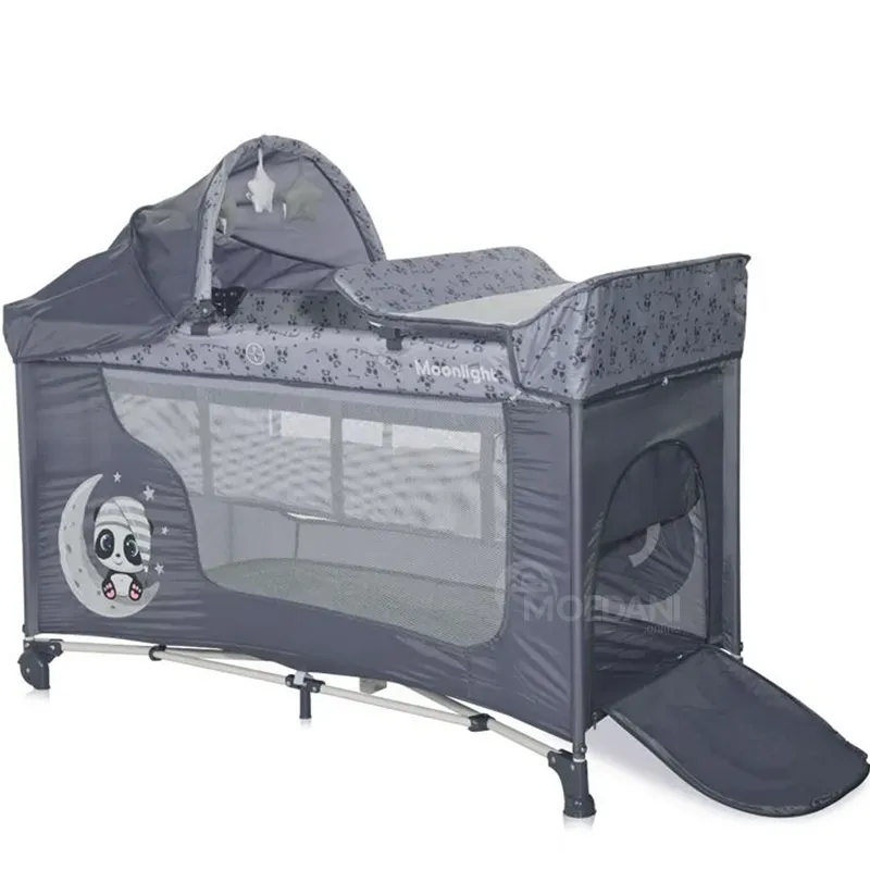 Საწოლ-მანეჟი Lorelli Moonlight 2 Plus Dark Grey თბილისი - photo 2