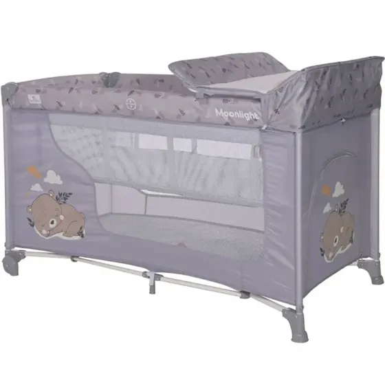 Საწოლ-მანეჟი Lorelli Moonlight 2 Layers (ნაცრისფერი) თბილისი