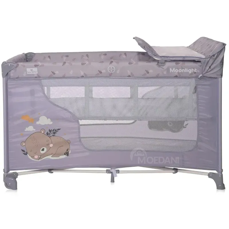 Საწოლ-მანეჟი Lorelli Moonlight 2 Layers (ნაცრისფერი) თბილისი - photo 1