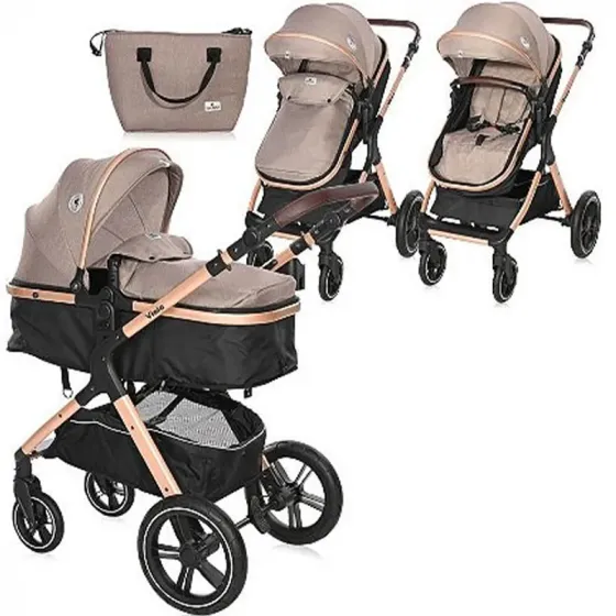 Საბავშვო ეტლის კომპლექტი Lorelli Viola (კრემისფერი) თბილისი