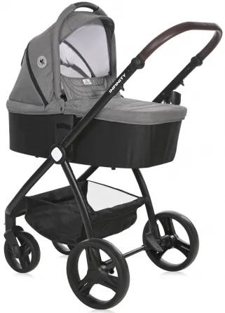 Საბავშვო ეტლის კომპლექტი 3-1-ში Lorelli Infinity (ნაცრისფერი) თბილისი