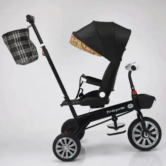 Საბავშვო ეტლი + ველოსიპედი 2 - 1-ში 968B Black თბილისი