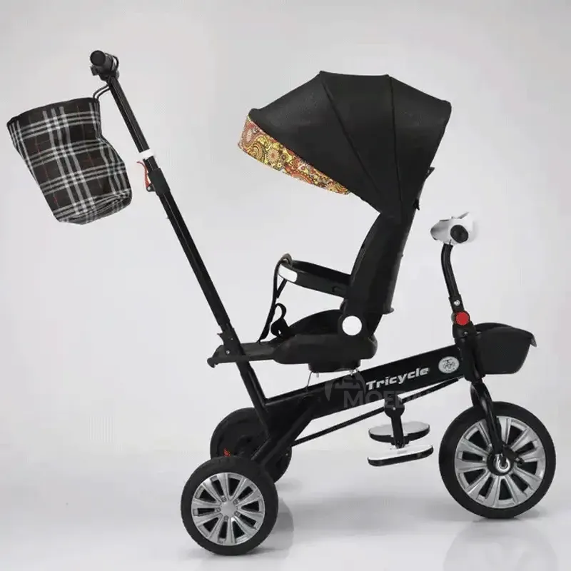 Საბავშვო ეტლი + ველოსიპედი 2 - 1-ში 968B Black თბილისი - photo 1