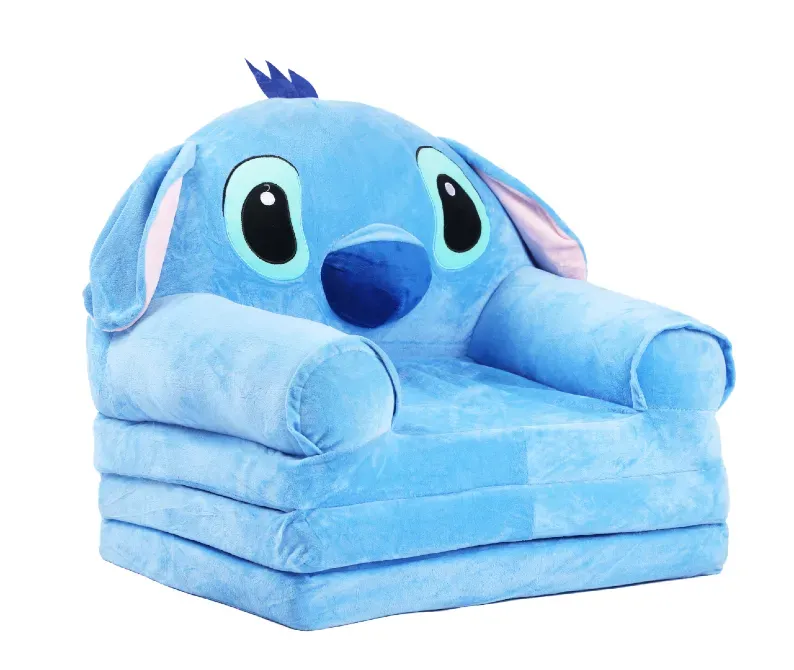 Რბილი საბავშვო გასაშლელი სავარძელი ცისფერი ფერის Stitch თბილისი - photo 1