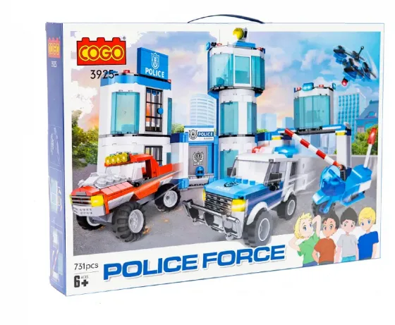 Კონსტრუქტორი 731 ნაწილიანი Police Force თბილისი