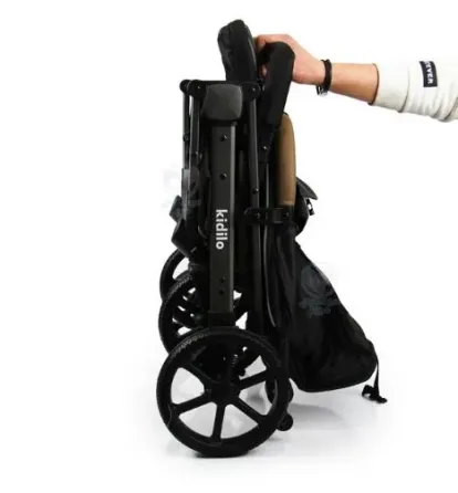 Საბავშვო სასეირნო ეტლი Kidilo V1 შავი თბილისი