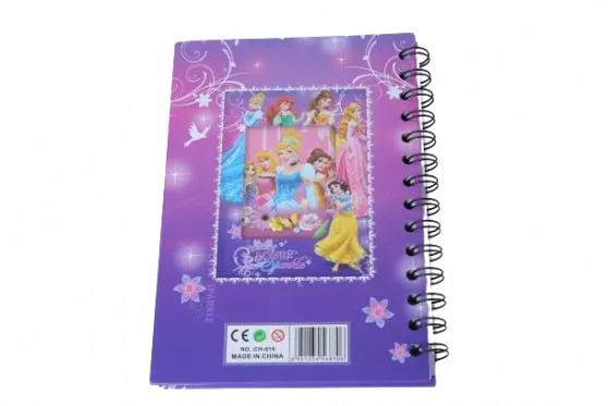 Ბლოკნოტი ცალხაზიანი 54 ფურცელი Disney Princess Cindarella 3D ყდით თბილისი