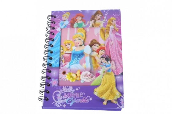 Ბლოკნოტი ცალხაზიანი 54 ფურცელი Disney Princess Cindarella 3D ყდით თბილისი