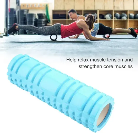 Ფიტნეს როლერი Yoga roller 60 x 14 სმ ცისფერი თბილისი