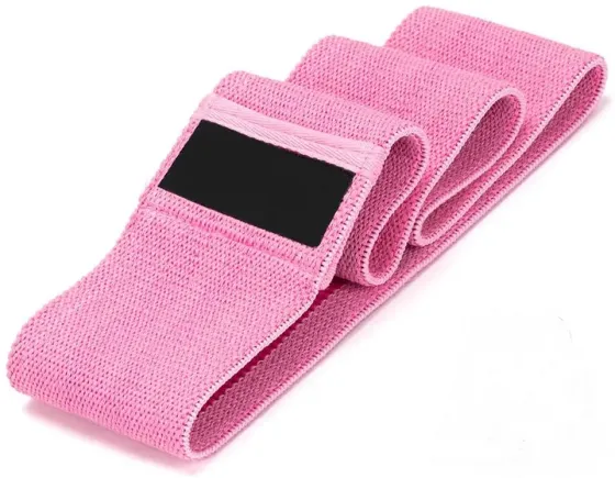 Სავარჯიშო რეზინა - თეძოს სარტყელი 36 სმ Hip Resistance Bands Pink თბილისი