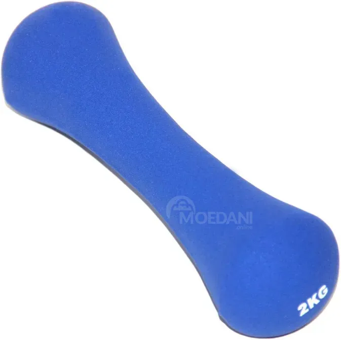 Ჰანტელი 2, 0 კგ 1 ცალი 25180-6 ნეოპრინის ლურჯი თბილისი - photo 2