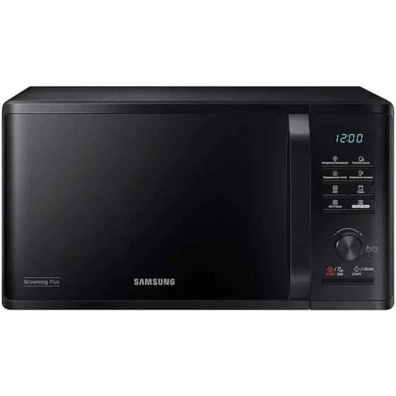 Მიკროტალღური ღუმელი Samsung Mg23K3515Ak/BW Black (23 L, 1250 W) თბილისი
