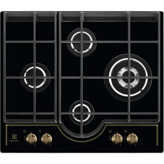 Ჩასაშენებელი ქურის ზედაპირი Electrolux Gpe363Rbk Retro Black თბილისი