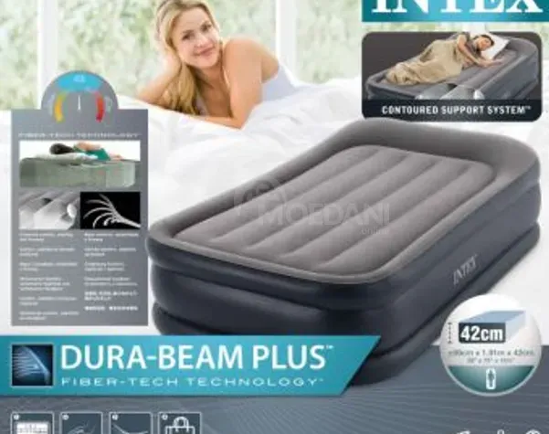 Надувной матрас, матрас, бесплатная доставка! ‎99 x 191 x 42 см Тбилиси - изображение 8