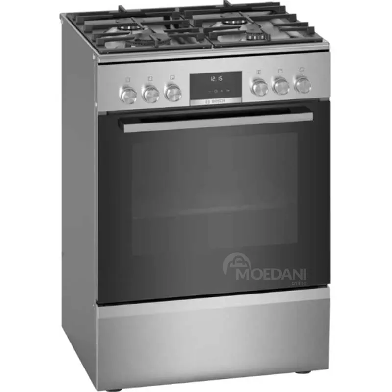 Გაზქურა Bosch Hxs59Ai51Q, 4Gas, GAS Cooker, Stainless Steel, Gray თბილისი - photo 1