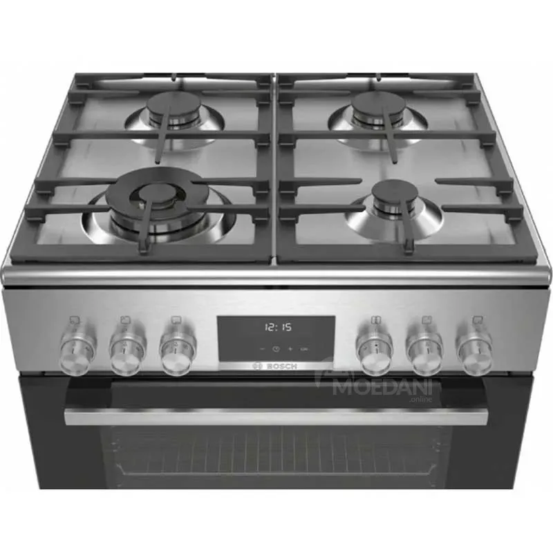 Გაზქურა Bosch Hxs59Ai51Q, 4Gas, GAS Cooker, Stainless Steel, Gray თბილისი - photo 3