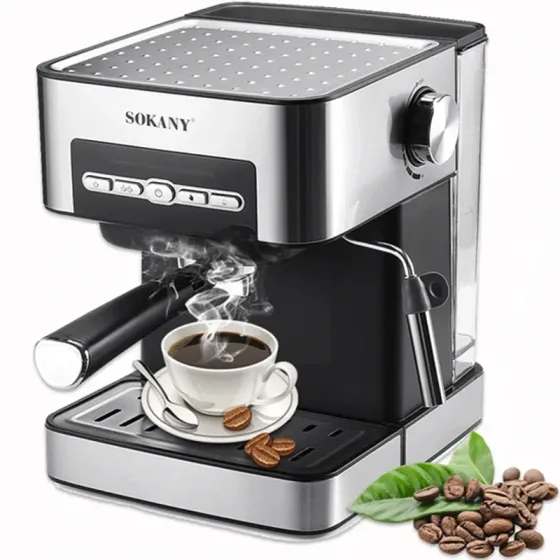 Ესპრესოს ყავის აპარატი Sokany SK-6862 (850W, 1.6L) თბილისი