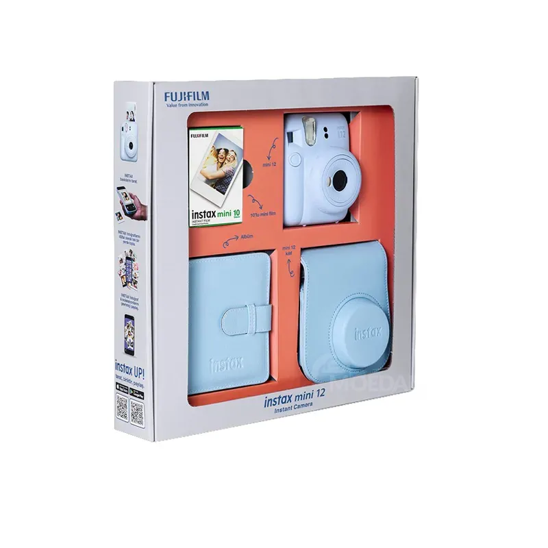 Ფირის ფოტოაპარატის ნაკრები Fujifilm Instax Mini 12 Pastel Blue Bundle BOX თბილისი - photo 2