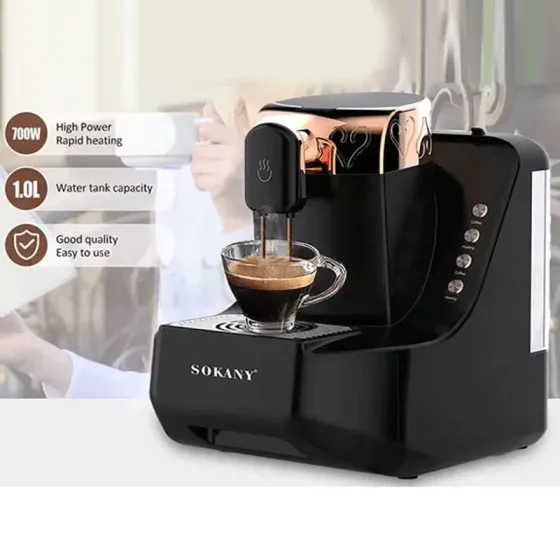 Ესპრესოს ყავის აპარატი Sokany SK-04010 (700W, 1L) თბილისი