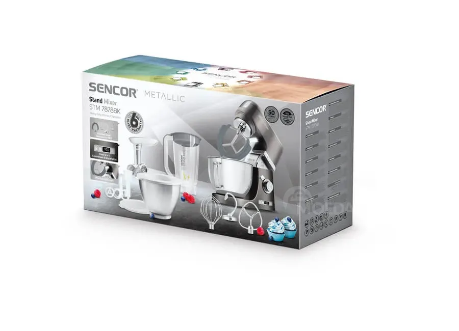 Кухонный комбайн (блендер, миксер, мясорубка) Sencor STM 7878Bk Тбилиси - изображение 8