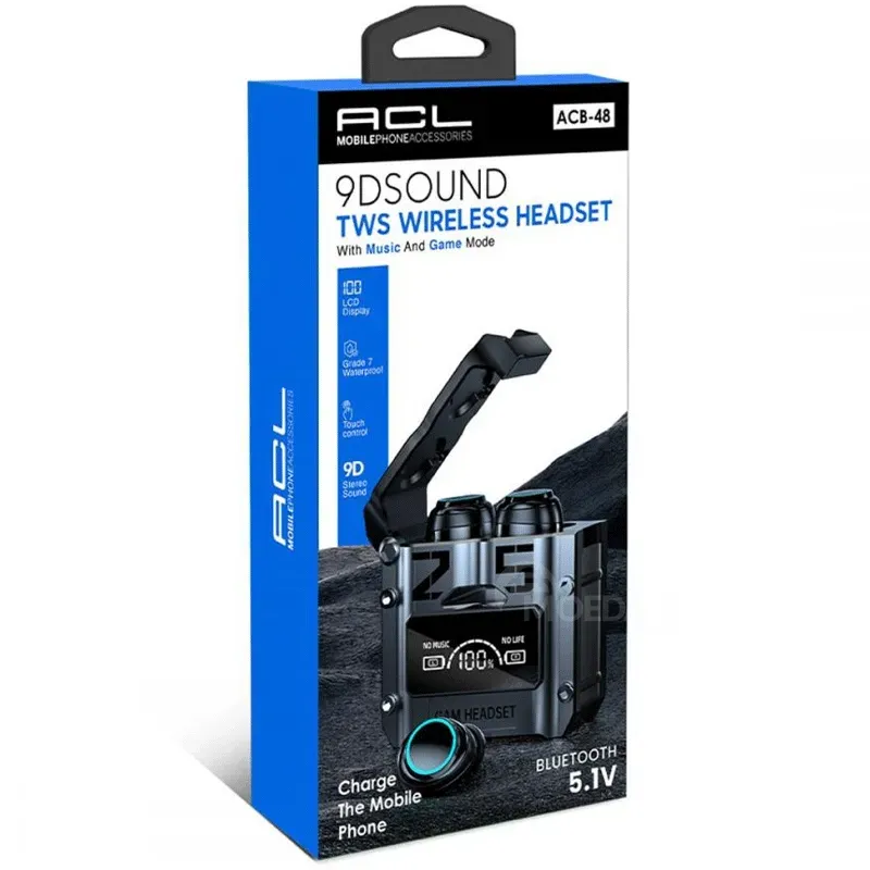 ACL ბრენდის მოდელი ACB-48 უსადენო ყურსასმენი გამოირჩევა მკაფიო და ხარისხიანი ხმის მიწოდებით თბილისი - photo 3