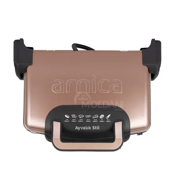 Სენდვიჩის აპარატი Arnica Gh26261 1750W, Sandwich Maker, Gold თბილისი - photo 1