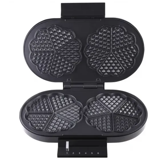 Ვაფლის აპარატი Arnica Gh26230, 1200W, Waffle Maker, Black/Silver თბილისი