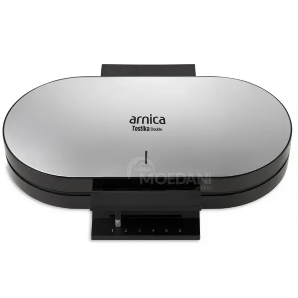 Ვაფლის აპარატი Arnica Gh26230, 1200W, Waffle Maker, Black/Silver თბილისი - photo 1
