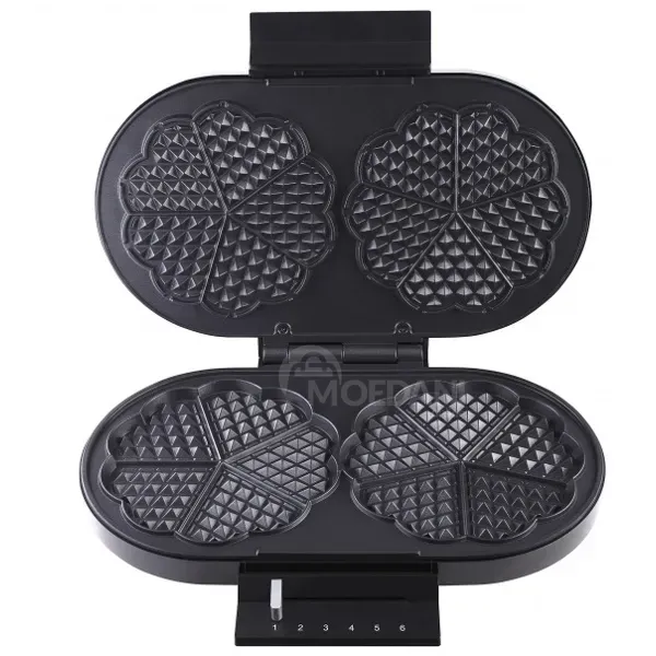 Ვაფლის აპარატი Arnica Gh26230, 1200W, Waffle Maker, Black/Silver თბილისი - photo 3