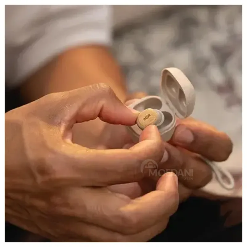 Ყურსასმენი უსადენო House OF Marley Smile Jamaica TWS EM-Je124 Bluetooth Ipx5 კრემისფერი თბილისი - photo 2