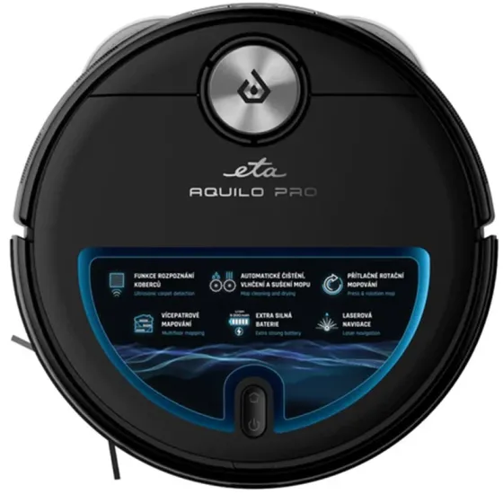 Რობოტი მტვერსასრუტი ETA 724390000 Aquilo PRO (78 DB, WI-FI) Black თბილისი