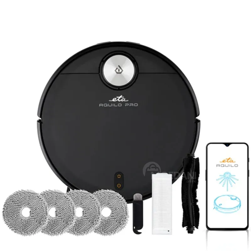 Რობოტი მტვერსასრუტი ETA 724390000 Aquilo PRO (78 DB, WI-FI) Black თბილისი - photo 8