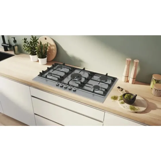 Ჩასაშენებელი ქურის ზედაპირი Bosch Pcr9A5I90M ვერცხლისფერი თბილისი