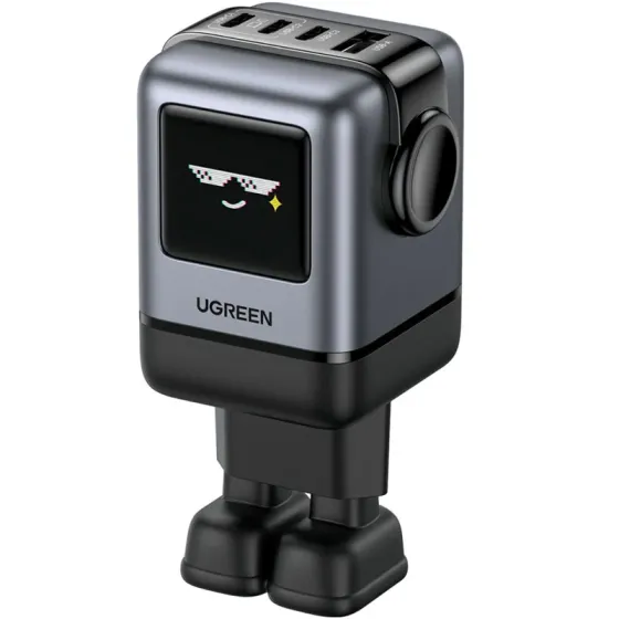 Მობილურის დამტენი Ugreen X688 (45515B) Nexode UNO Robotgan, 100W, USB, Type-C, Phone Charger, Grey თბილისი